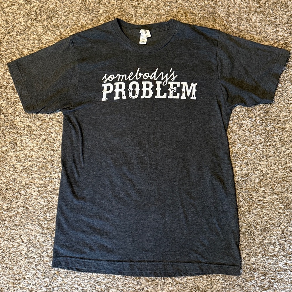 Morgan Wallen Somebody’s Problem Medium Charcoal Graphic T-Shirt